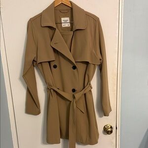 Abercrombie and Fitch stretchy Camel Trench Coat